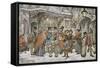 PD 581-Anton Pieck-Framed Stretched Canvas