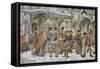 PD 581-Anton Pieck-Framed Stretched Canvas