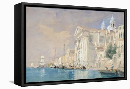 Pd.61-1958 Church of the Gesuati, Venice, 3rd September 1857 (W/C over Pencil on Paper)-James Holland-Framed Stretched Canvas