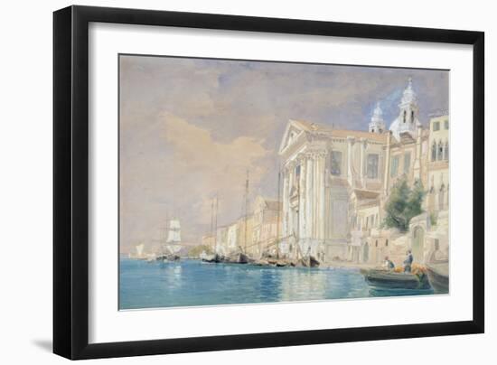 Pd.61-1958 Church of the Gesuati, Venice, 3rd September 1857 (W/C over Pencil on Paper)-James Holland-Framed Giclee Print