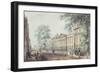 Pd.63-1958 Emmanuel College, Cambridge, Seen from St. Andrew's Street-Richard Bankes Harraden-Framed Giclee Print