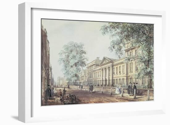 Pd.63-1958 Emmanuel College, Cambridge, Seen from St. Andrew's Street-Richard Bankes Harraden-Framed Giclee Print