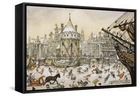 PD 633-Anton Pieck-Framed Stretched Canvas