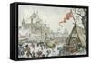 pd 675-Anton Pieck-Framed Stretched Canvas