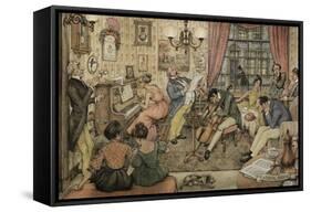 PD 709-Anton Pieck-Framed Stretched Canvas