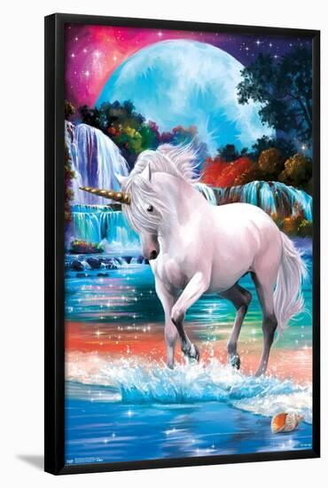 PD Moreno: Fine Art - Unicorn-null-Framed Poster