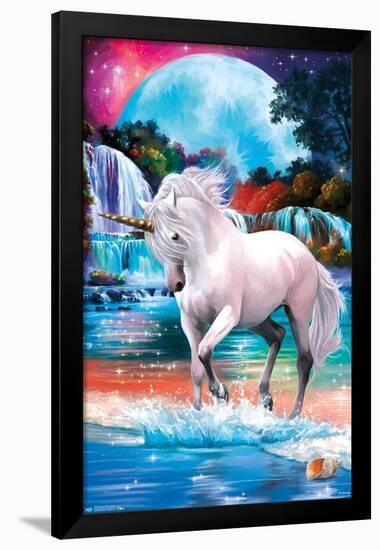 PD Moreno: Fine Art - Unicorn-null-Framed Poster