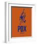 Pdx Portland Poster 1-NaxArt-Framed Art Print