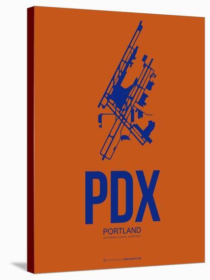Pdx Portland Poster 1-NaxArt-Stretched Canvas