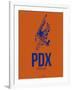 Pdx Portland Poster 1-NaxArt-Framed Art Print