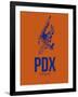 Pdx Portland Poster 1-NaxArt-Framed Art Print