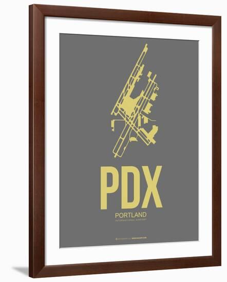 Pdx Portland Poster 2-NaxArt-Framed Art Print