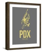 Pdx Portland Poster 2-NaxArt-Framed Art Print