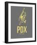 Pdx Portland Poster 2-NaxArt-Framed Art Print