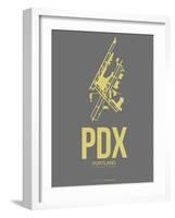 Pdx Portland Poster 2-NaxArt-Framed Art Print