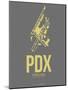 Pdx Portland Poster 2-NaxArt-Mounted Art Print