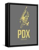 Pdx Portland Poster 2-NaxArt-Framed Stretched Canvas