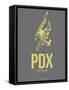 Pdx Portland Poster 2-NaxArt-Framed Stretched Canvas