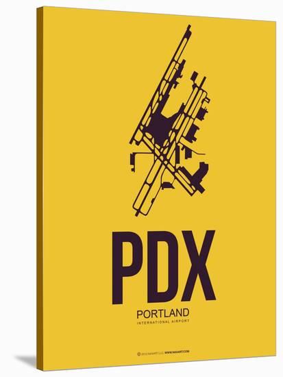 Pdx Portland Poster 3-NaxArt-Stretched Canvas