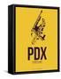 Pdx Portland Poster 3-NaxArt-Framed Stretched Canvas