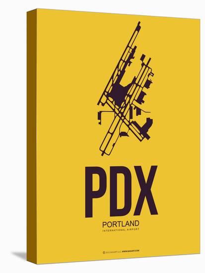 Pdx Portland Poster 3-NaxArt-Stretched Canvas