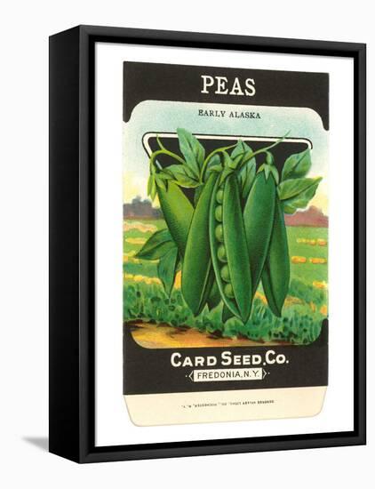 Pea Seed Packet-null-Framed Stretched Canvas