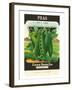 Pea Seed Packet-null-Framed Art Print