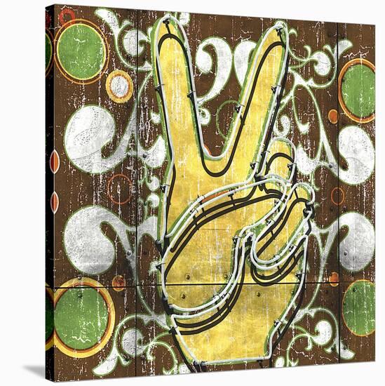 Peace 1 (hand)-Anthony & Nancci Ross-Stretched Canvas