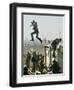 Peace Activist Leaps over Israeli Border Police Trying to Prevent Demolition of House, Jerusalem-null-Framed Photographic Print