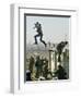 Peace Activist Leaps over Israeli Border Police Trying to Prevent Demolition of House, Jerusalem-null-Framed Photographic Print