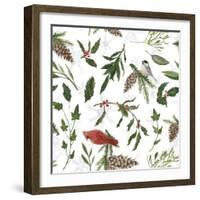 Peace and Joy Pattern VIII-Sara Zieve Miller-Framed Art Print