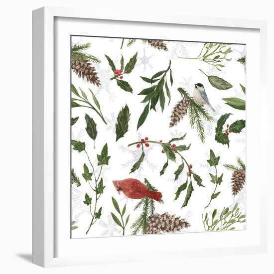 Peace and Joy Pattern VIII-Sara Zieve Miller-Framed Art Print