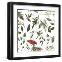 Peace and Joy Pattern VIII-Sara Zieve Miller-Framed Art Print