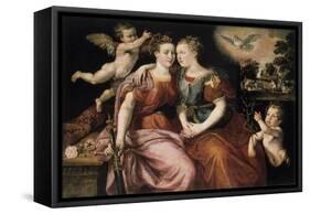 Peace and Justice, 16th Century-Martin de Vos-Framed Stretched Canvas