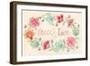 Peace and Love Wreath-Janice Gaynor-Framed Premium Giclee Print