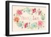 Peace and Love Wreath-Janice Gaynor-Framed Premium Giclee Print