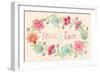 Peace and Love Wreath-Janice Gaynor-Framed Premium Giclee Print