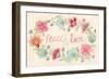 Peace and Love Wreath-Janice Gaynor-Framed Art Print