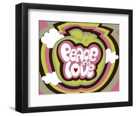 Peace and Love-Béatrice Patrat-canard-Framed Art Print