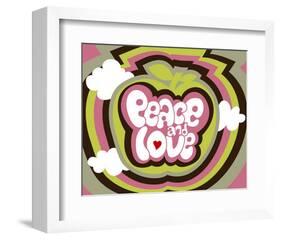 Peace and Love-Béatrice Patrat-canard-Framed Art Print