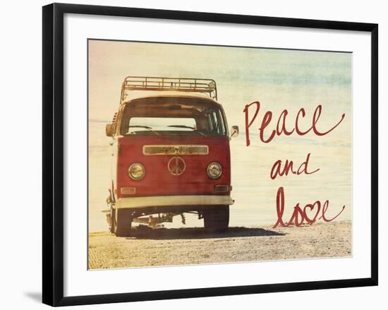 Peace and Love-Gail Peck-Framed Art Print