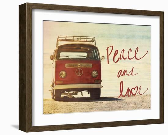 Peace and Love-Gail Peck-Framed Art Print