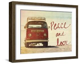 Peace and Love-Gail Peck-Framed Art Print