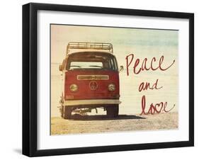 Peace and Love-Gail Peck-Framed Art Print