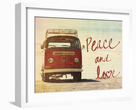 Peace and Love-Gail Peck-Framed Art Print