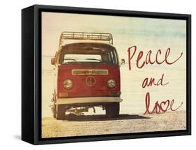 Peace and Love-Gail Peck-Framed Stretched Canvas