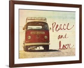 Peace and Love-Gail Peck-Framed Art Print