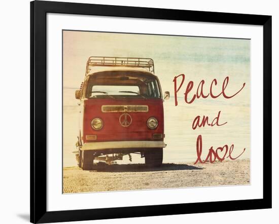 Peace and Love-Gail Peck-Framed Art Print