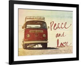 Peace and Love-Gail Peck-Framed Art Print