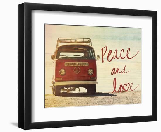 Peace and Love-Gail Peck-Framed Art Print